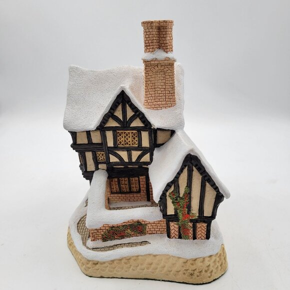 Vintage 1990 David Winter MISTER FEZZIWIGS EMPORIUM Village Cottage w BOX & COA - Picture 2 of 15